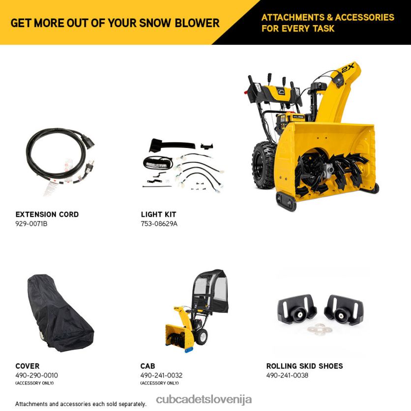 Cub Cadet 2x 28\ snežna freza intellipower opremo XL2JH4217