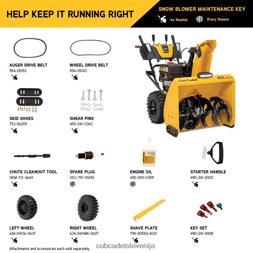 Cub Cadet 2x snežna freza 30\ max opremo XL2JH4223