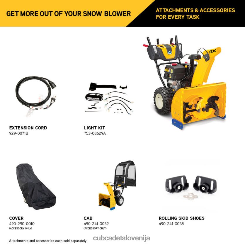 Cub Cadet 3x 28\ snežna freza opremo XL2JH4232