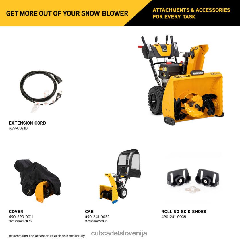 Cub Cadet 3x 30\ HD snežna freza opremo XL2JH4234
