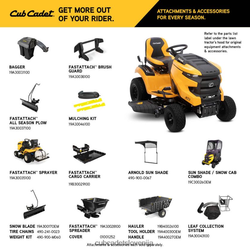 Cub Cadet xt1 lt42b opremo XL2JH439