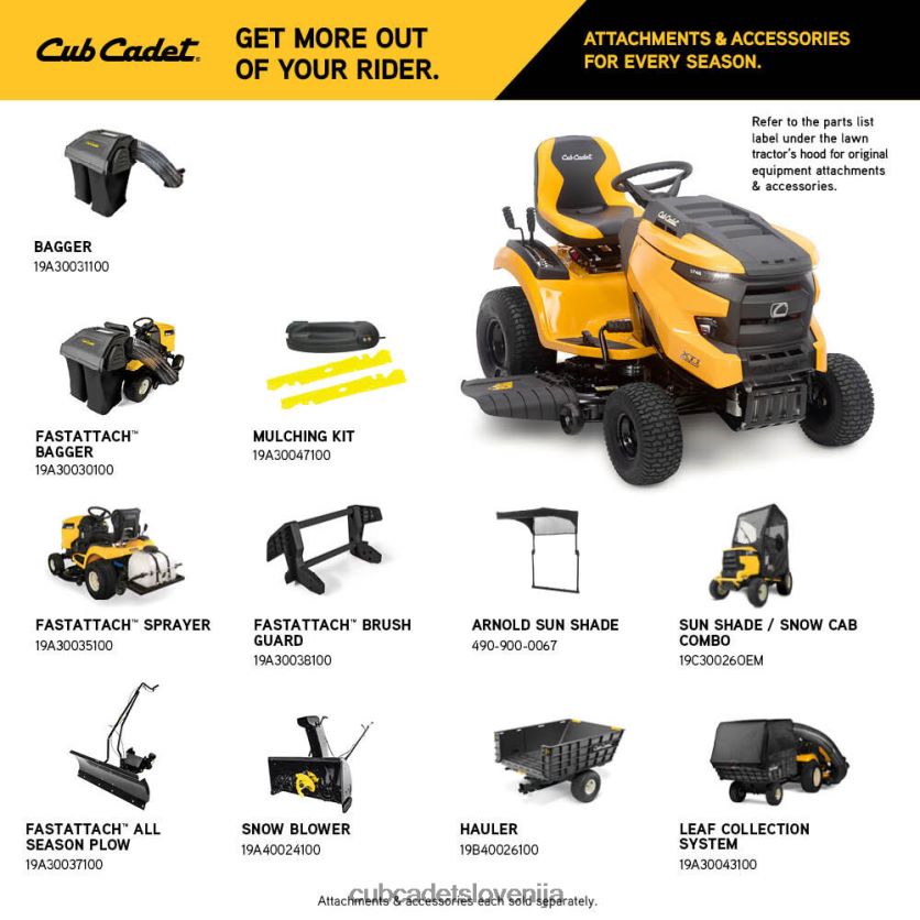 Cub Cadet xt1 lt46 opremo XL2JH436