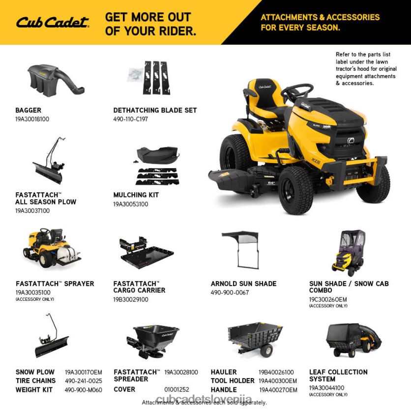 Cub Cadet xt2 gx54 d opremo XL2JH441
