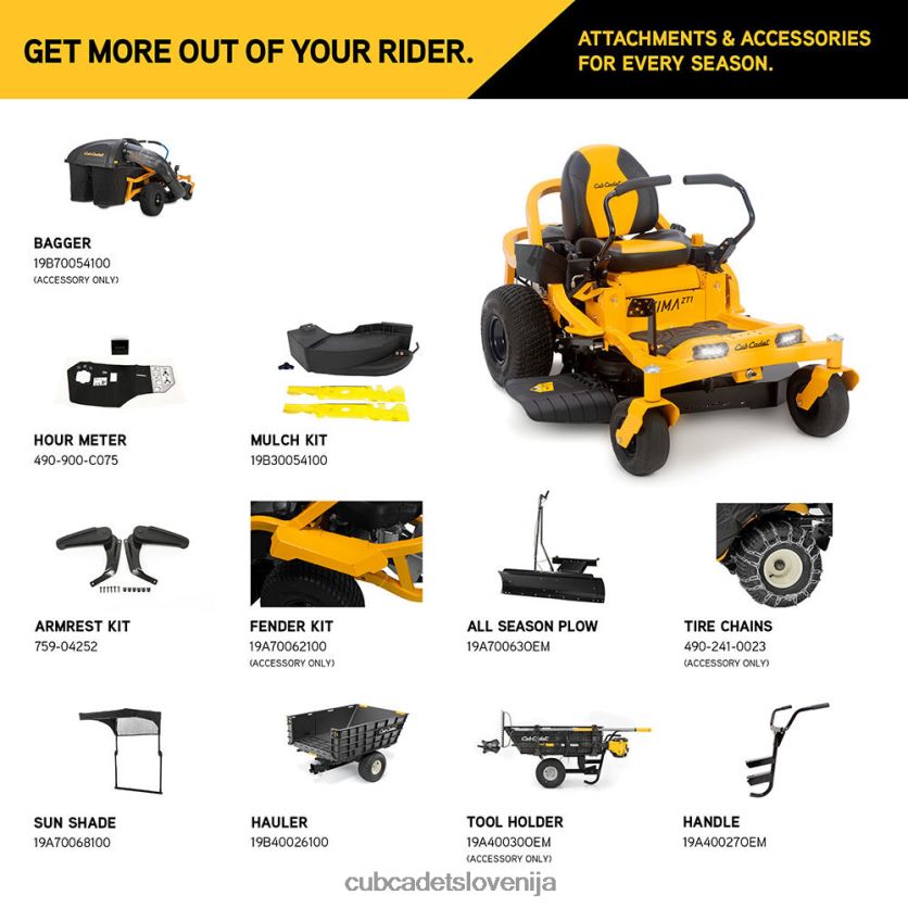 Cub Cadet zt1 42 fab opremo XL2JH411