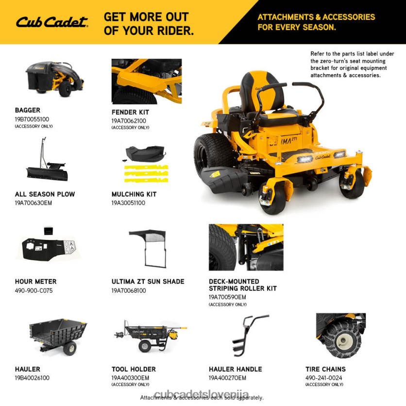 Cub Cadet zt1 54 opremo XL2JH42