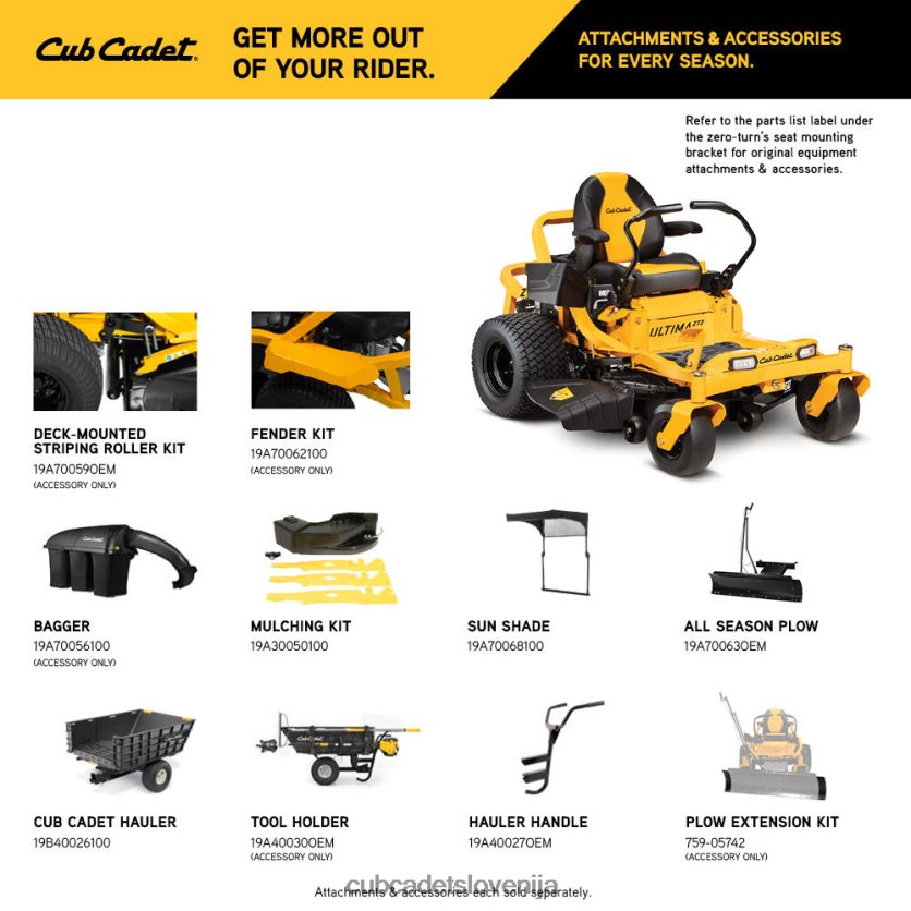 Cub Cadet zt2 50 opremo XL2JH429