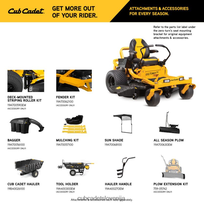 Cub Cadet zt2 60 opremo XL2JH431