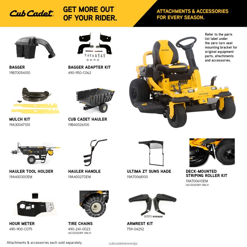 Cub Cadet zts1 46 opremo XL2JH49