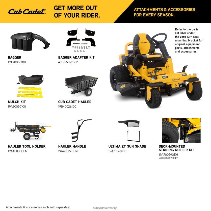 Cub Cadet zts2 50 opremo XL2JH412