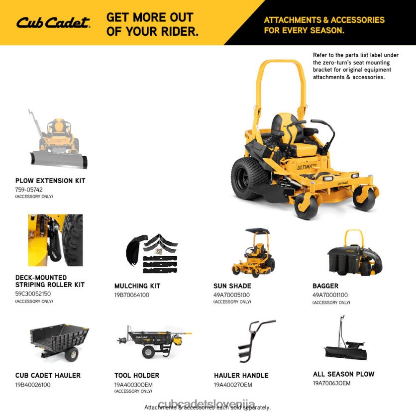 Cub Cadet ztx4 48 opremo XL2JH427
