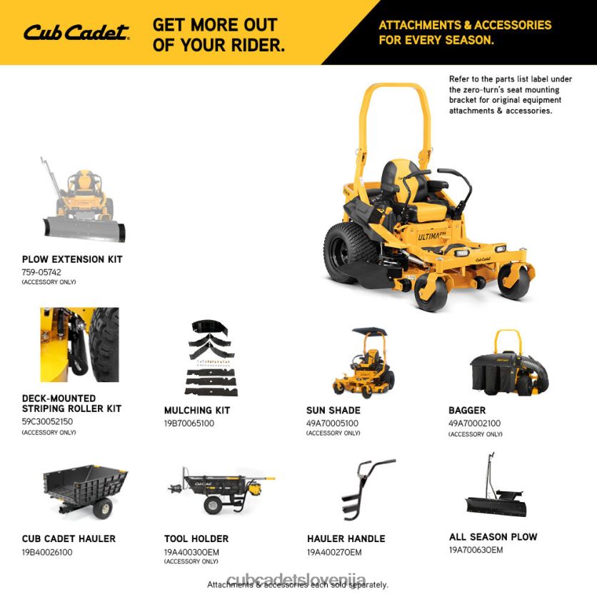 Cub Cadet ztx4 54 opremo XL2JH424