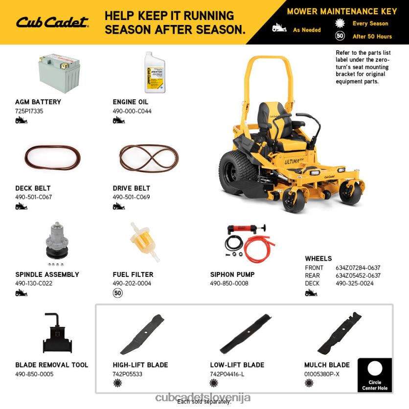 Cub Cadet ztx5 54 opremo XL2JH425